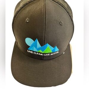 Richardson 112 “Live Clean. Live Active.” Adjustable Mesh Baseball Trucker Hat